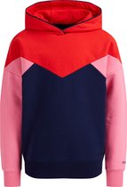 WE Fashion Meisjes sweater met colourblock en capuchon