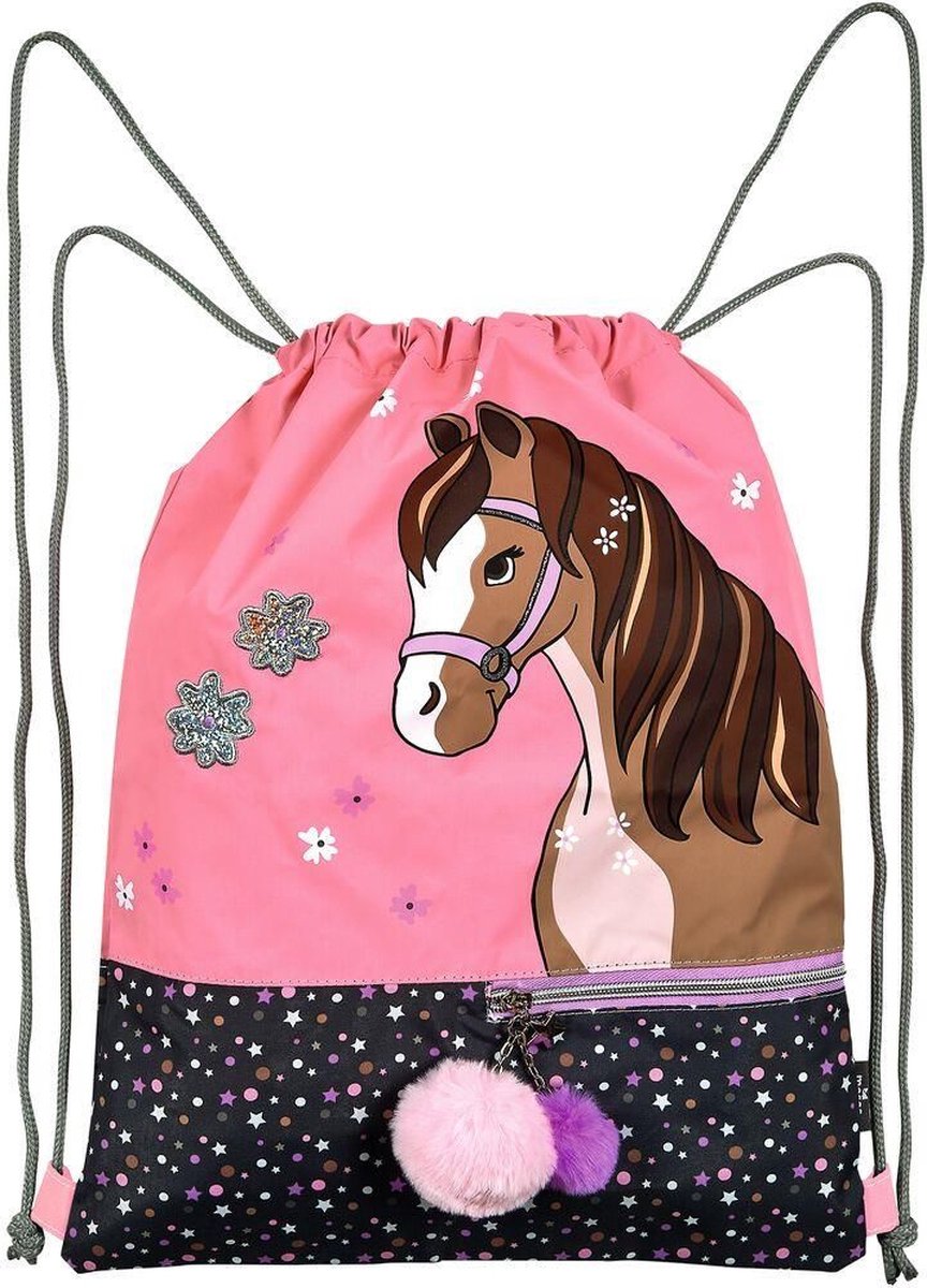 Moses Gymtas Paard Reflecterend 42,5 X 33 Cm Polyester Roze