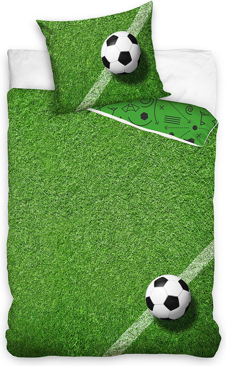 Carbotex Dekbedovertrek Soccer Junior 140 X 200 Cm Katoen