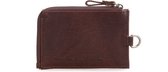 RFID flat wallet - Dark brown