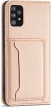 Samsung Galaxy A72 PU Leren Bookcase | Lederen Wallet Case | Telefoonhoesje | Pasjeshouder | Roze