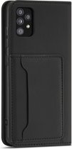 Samsung Galaxy A72 PU Leren Bookcase | Lederen Wallet Case | Telefoonhoesje | Pasjeshouder | Zwart