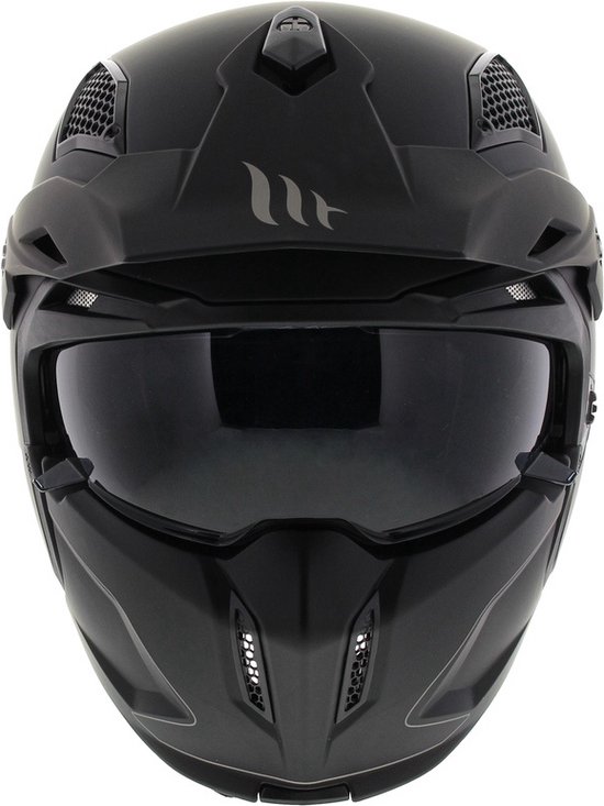 MT HELMETS Streetfighter SV Jethelm - Motorhelm - Mat zwart - Maat XXL |  bol.com