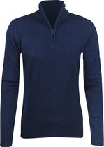 Consenso - Heren Trui met Rits - Wol Blend  - Navy