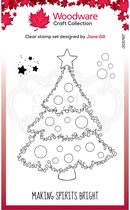 Woodware - Festive fuzzies clear singles stempel Christmas t