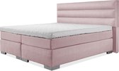 Luxe Boxspring 160x200 Compleet Oude Roze 3 balken
