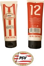 Douchegel hair and body PSV rood/wit 250 ml
