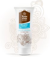 RasaYana Ontwarrende haar conditioner, versterkt het haar, brengt glans door de gecertificeerde Ayurvedische extracte, goed voor krullend haar, met anti-oxidante werking, biologisc