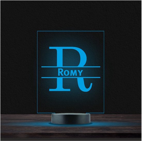 Led Lamp Met Naam - RGB 7 Kleuren - Romy