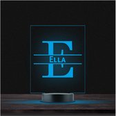 Led Lamp Met Naam - RGB 7 Kleuren - Ella