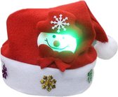 2x Kerstmuts met ledverlichting | sneeuwpop | Kerst  - Specialties By EIZOOKSHOP