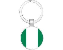 Akyol - Nigeria Sleutelhanger - Nigeria- Toeristen - Must go - Nigeria travel guide - Accessoires- Cadeau - Gift - Geschenk - 2,5 x 2,5 CM
