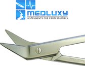MEDLUXY - Verbandschaar - Gipsschaar - Gehoekt - 18 cm
