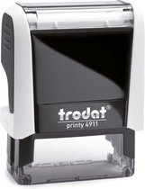 Trodat Printy 4911 - Zwarte inkt - 38 x 14 mm - Zelf ontwerpen - Kantoorstempel met eigen ontwerp - Stempels voor Volwassenen - Zelfinktende Stempels - Gratis Verzending