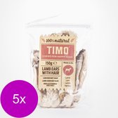 Timo Lamsoren Met Haar - Hondensnacks - 5 x Lam 150 g