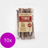 Timo Sticks 100 g - Hondensnacks - 10 x Paardenvlees