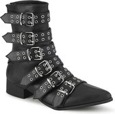 DemoniaCult - WARLOCK70 Enkellaars - US 7 - 39 Shoes - Zwart