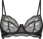 Hunkemöller Dames Lingerie Niet voorgevormde beugel bh Isabelle - Zwart - maat C70