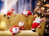 2 Stuks Kerstman Santa Claus pluche | knuffel van Rodulf Schaffer Collection | Christmas Deco | Kerst - Versiering - kerstversiering - kerstcadeau - handgemaakt