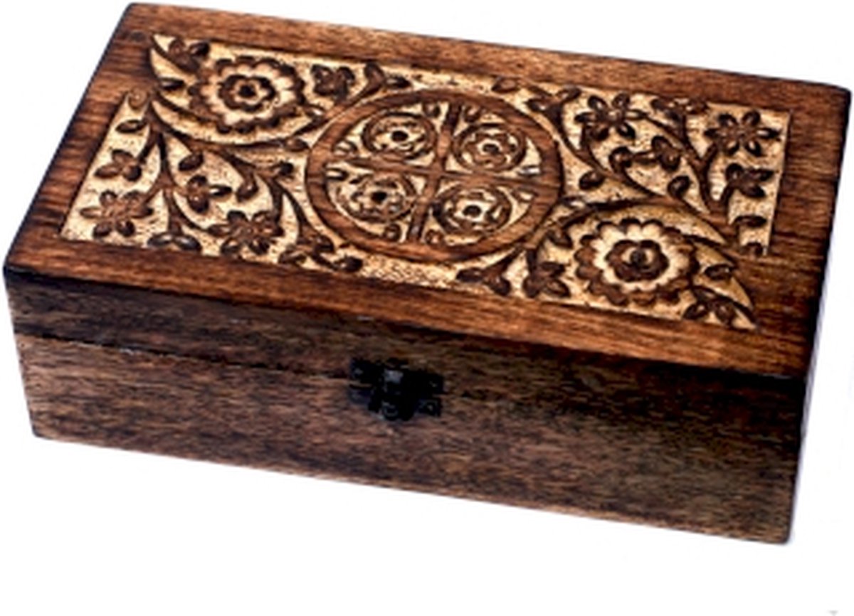 Goedkoopste Opbergbox 24 1 vakken hout - Etherische olie - Sieradendoos - Organizer