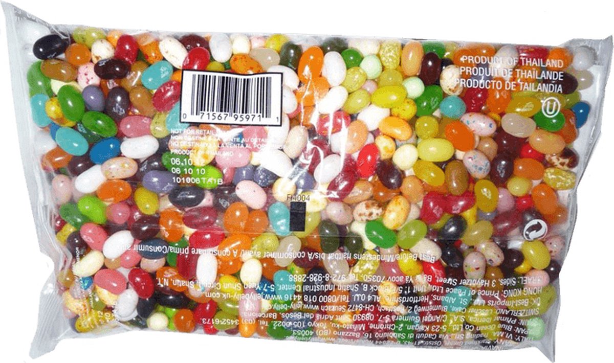 Jelly Belly - Mix Assorti - 1 Kilo - Bulk - Mix Jelly Beans - Grand paquet