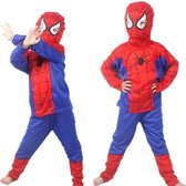 Spiderman Pak - Verkleedpak Jongens - Verkleedkleding - Kinderkostuum - Lengtemaat 90-100