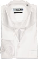 Ledub Modern Fit overhemd - wit - Strijkvrij - Boordmaat: 45