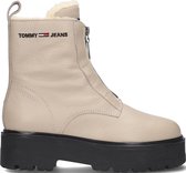 Tommy Jeans Warmlined Zipper Boot Enkelboots -  Enkellaarsjes - Dames - Beige - Maat 38