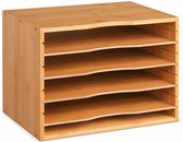 Desktop opbergdoos-Document boeken Tijdschrifthouder Sorter-File Basket Plank Organizer-Bamboehout