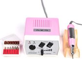 Kads® Professionele elektrische nagelfrees - Met 6 opzetstukken - Pedicure & manicure - 30000 RPM - Elektrische nagelvijl - 35W - Nagelboor - 13 x 13 x 8cm - Roze