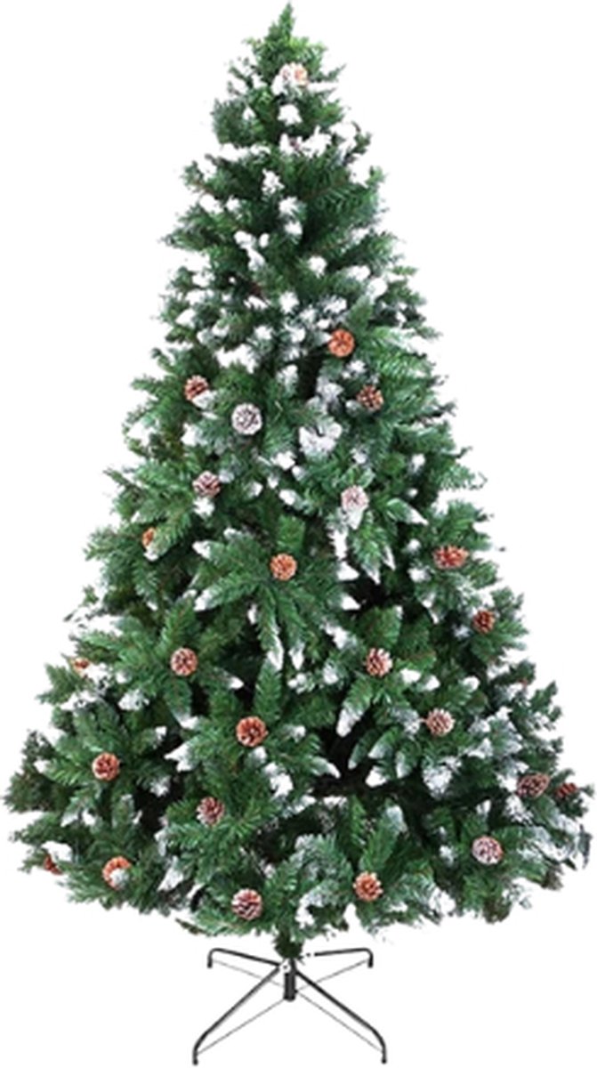 HOMCOM Verlichte kunstkerstboom met 703 takken, 250 leds, met 30