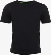 Unsigned jongens basic T-shirt zwart - Maat 122/128