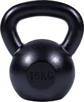 Bol.com Gorilla Sports - Kettlebell - Gietijzer Zwart - 16 kg - Extra Stabiel aanbieding