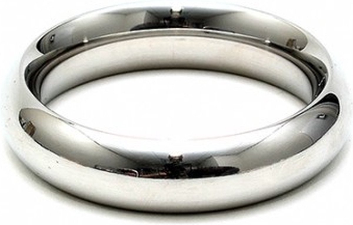 Goedkoopste Bondage Play stalen donut cockring - 55 mm