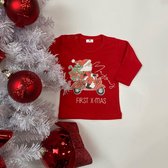 Shirt kerst baby-kind-eerste kerst-first X-mas-Maat 62