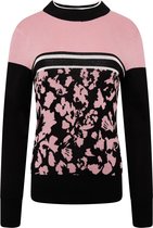 Dare2B, Fate Dames Wintersporttrui, Zwart/Roze, Maat 38