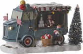 Luville Kerstdorp Miniatuur Balspel op de Kermis - L18 x B9 x H11 cm