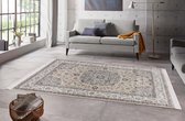 Perzisch tapijt velours Tabriz Casim - beige/crème 195x300 cm