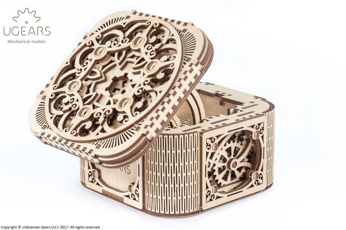 UGEARS Houten 3D Model - Juwelendoosje — afbeelding 17
