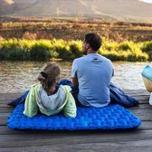 Naturehike Opblaasbare Slaapmat - Opblaasbaar Matras - Camping - Lichtgewicht & Vochtbestendig - Tweepersoons - Blauw