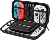 Case geschikt voor Nintendo Switch Oled Case - Accessoires geschikt voor Nintendo Switch Oled Hardcase Zwart Hoes