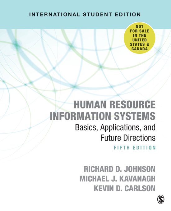 Boek cover Human Resource Information Systems - International Student Edition van 