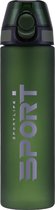 Waterfles 750ml - Forest Green - Sport bidon 0,75L - Drinkfles met drinktuit / rietje - Groen