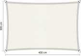 Compleet pakket: Shadow Comfort rechthoek 3x4m Arctic White met RVS Bevestigingsset en buitendoekreiniger