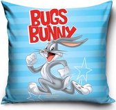 Looney Tunes, Bugs Bunny Sierkussens - Kussen - 40 x 40 inclusief vulling - Kussen van Polyester - KledingDroom®