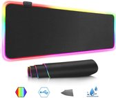 Pro Muismat RGB Verlichting 90x40cm - Muis Mat - Muismatten - Voor Gaming - Mousepad - PC Accessoires - Waterproof - Antislip - XXL
