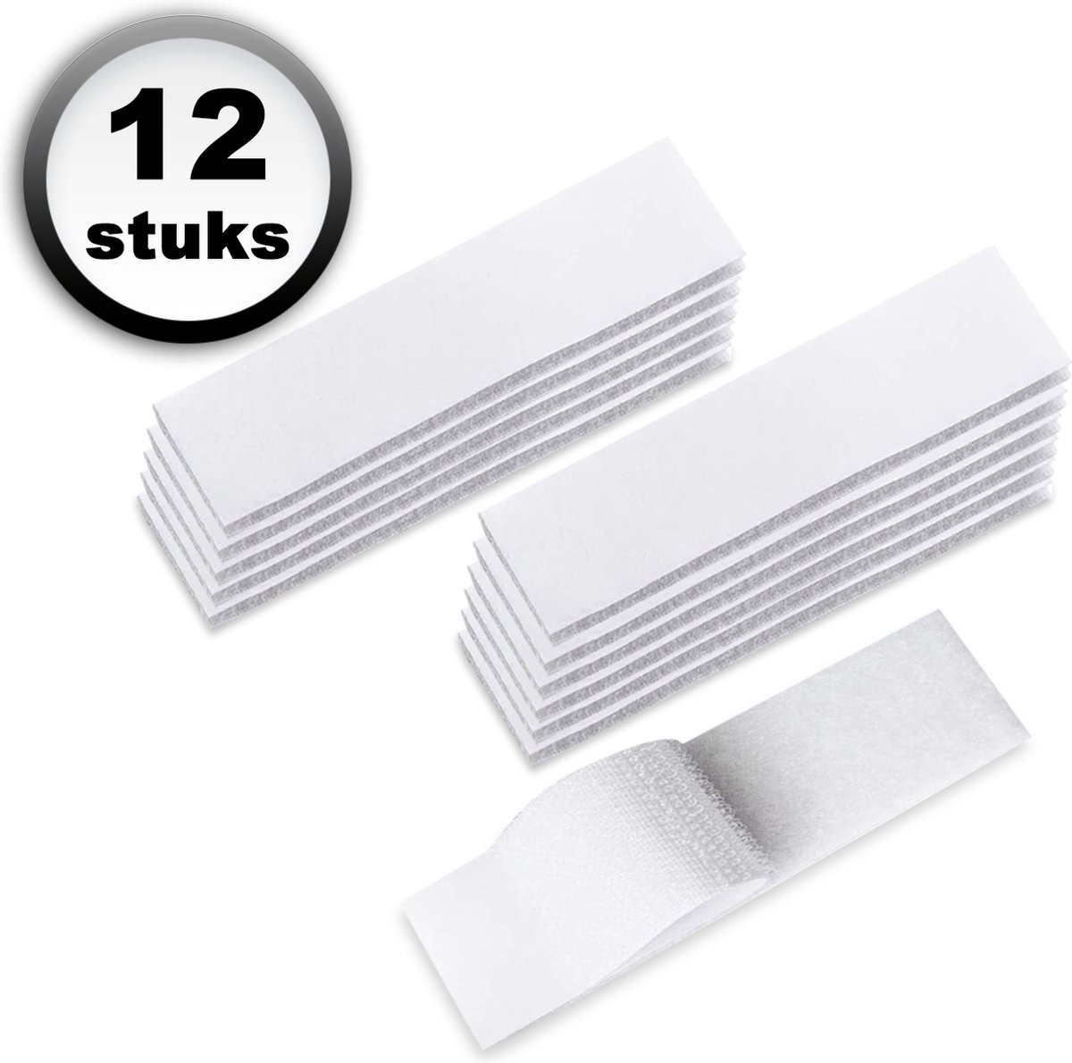 klittenband zelfklevend 60cm wit
