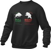 Crypto Kleding - Bull Market, Bear Market - Trader - Investing - Investeren - Aandelen - Trui/Sweater