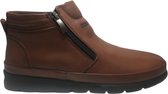Antonello mt 42 dubbele rits hoge lederen comfort schoenen cognac W923-918