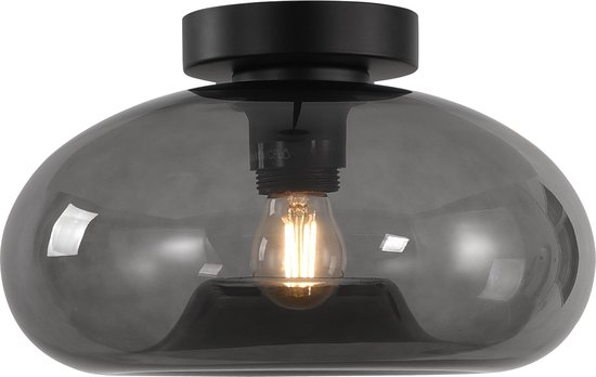 MONZANA® Plafondlamp 40W Rond 30cm Stof Fitting E27 Modern Woonkamer Slaapkamer Plafonnière Grijs MONZANA® Plafondlamp 40W Rond 30cm Stof Fitting E27 Modern Woonkamer Slaapkamer Plafonnière Grijs